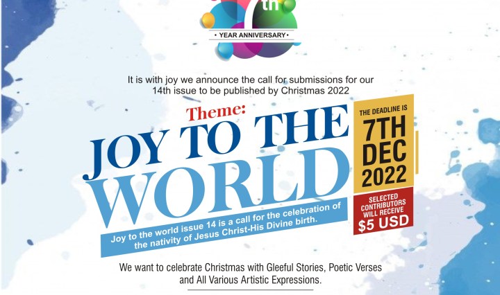 joy to the world call for submission issue 14 parousia magazine paying $5 USD